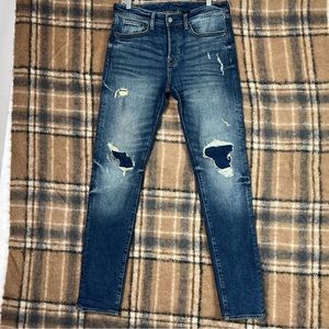 H&H | & M Mens Skinny Distressed Button Up Jeans